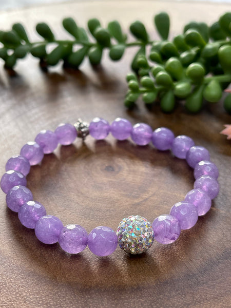 Light Purple Agate Beaded Bracelet – Willow West Jewelry