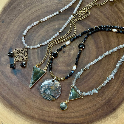 Labradorite necklace - Chain Necklace