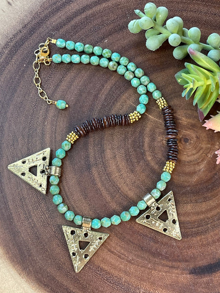 Ethnic Style Czech Necklace